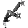 Image de ICY BOX Support de Bureau pour écran pour Deux écrans jusqu'à 28 Pouces (71cm) et 6, 5kg chacun VESA 75x75 et 100x100 60470