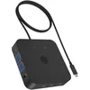 Image de ICY BOX Station d'accueil Docking Station USB-C (12-en-1) pour 3 moniteurs (3X HDMI), 4K 60Hz, HUB USB 3.2 à 6 Ports (jusqu'à 10 Gbit/s), 85W PD, Ethernet Gigabit, IB-DK4090-C