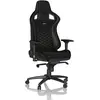 Image de noblechairs Epic Chaise de Gaming - Chaise de Bureau - Cuir Synthétique PU - Noir/Or