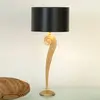 Image de Holländer Lampe à poser Lorgolioso élégante en noir et or