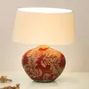 Image de Holländer Lampe à poser Toulouse ovale, hauteur 43 cm, rouge
