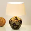 Image de Holländer Lampe à poser Toulouse ronde, hauteur 42 cm, noire
