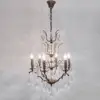 Image de Holländer Lustre Cristallo, 6 lampes, doré antique-brun