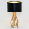 Image de Holländer Lampe à poser Capri noire, rond, hauteur 44 cm
