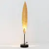 Image de Holländer Lampe à poser Penna dorée hauteur 51 cm