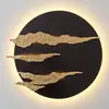 Image de Holländer Applique murale LED noire et dorée Firmamento