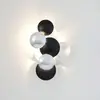 Image de Holländer Applique murale LED BOLLADARIA, noir/argent, 42 x 27 cm, métal, à intensité
