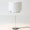 Image de Holländer Lampe à poser Mattia, perla silk blanche/argentée
