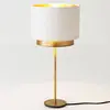 Image de Holländer Lampe à poser Mattia, perla silk blanche/dorée