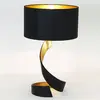 Image de Holländer Lampe à poser Vortice, noire-dorée