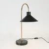 Image de Holländer Lampe à poser Oktavia, noir/doré, hauteur 58 cm, marbre