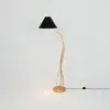 Image de Holländer Lampe sur pied Ischia à 1 lampe noire/dorée