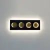 Image de Holländer Applique LED Fasi Della Luna, noire/dorée