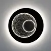 Image de Holländer Applique murale LED Urano, brun-noir/argent, Ø 85 cm, fer