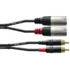 Image de Câble Audio Double XLR Mâle/RCA 1,5 M