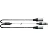 Image de Câble Y Bretelle XLR Femelle/2 XLR Mâles 30 CM