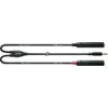 Image de Câble Y Bretelle Minijack Stéréo/2 Jack Femelles 30 CM