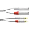 Image de Cable Audio Double XLR MLES/RCA 3 M Blanc