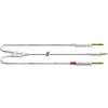 Image de CORDIAL Câble audio minijack stéréo - 2 jack mâles 1,5 m blanc