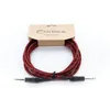 Image de Câble guitare jack 5 m tweed rouge