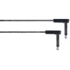 Image de Câble Patch Plat Guitare Jack Coudés 15 CM