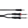 Image de Câble Y Bretelle Mini-jack Stéréo / 2 Jacks Mono 1,5 M