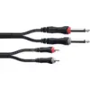 Image de Câble Audio Double Jack Mono - RCA 6 M