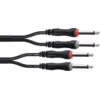 Image de Câble Audio Double Jacks Mono 6 M