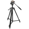 Image de Walimex Trépied FW-3970 Semi-Pro avec rotule, 172 cm (incl. sac de transport et plaque de fixation rapide avec revêtement en liège, capacité de charge max. env.4 kg)