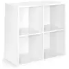 Image de Zomo VS-Box 400 grand meuble de rangement pour vinyles & CD (blanc)