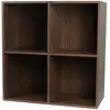 Image de Zomo VS-Box 400 grand meuble de rangement pour vinyles & CD (noyer)