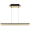 Image de Luce Ambiente Design Suspension LED SOLARIS, suspension moderne en aluminium doré/noir, hauteur max. 120 cm, intensité variable via interrupteur à 3 niveaux