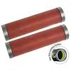 Image de Contec Lot de 2 poignées de Guidon en Cuir 138 mm Marron