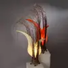 Image de Woru Bunga lampe à poser en forme de fleur, crème