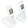Image de téléphone sans fil Duo, Mains libres, Gigaset, 100 contacts, écran graphique illuminée 1.8 ", lettre Grande Taille, Blanc. AS405 [Version Espagnole]