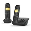 Image de Gigaset AL170A Duo Téléphone fixe sans fil DECT/GAP Répondeur Noir [Version Française]