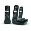 Image de Gigaset AS690A Trio - Téléphone fixe sans fil avec répondeur - 3 combinés - Noir