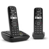 Image de GIGAset AS690AR duo - noir - kit de téléphone résidentiel sans fil avec répondeur - Français