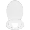 Image de WOLTU Couvercle de WC Famille avec siège d'enfant,Abattant WC en Plastique avec abaissement Automatique,Blanc Forme O