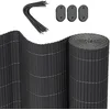 Image de WOLTU Brise-vue occultant PVC 300x100 cm, canisse osier palissade exterieur Résistant aux UV et aux intempéries, pour jardin, terrasse, balcon, Gris