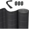 Image de WOLTU Brise-vue occultant PVC 300x160 cm, canisse osier palissade exterieur Résistant aux UV et aux intempéries, pour jardin, terrasse, balcon, Gris