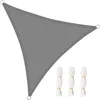 Image de WOLTU Voiles d'ombre Triangle 3.6x3.6x3.6 m Respirante en HDPE, Toile d'ombrage Protection Solaire, Anti 85% UV Contre Le Vent, pour Jardin terrasse Camping Gris
