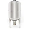 Image de Wiltec Réservoir pression à vessie   100 Litres   en Acier inoxydable   Version verticale   Surpresseur pour la surpression eau domestique   Réservoir Cuve suppresseur pour pompe
