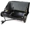 Image de Wiltec Balai ramasseur   1725 x 1035 x 585 mm   Largeur de 96 cm   capacité 340 l   avec Roues en Caoutchouc   Balayeuse ramasseuse tractée Nettoyeur de pelouse pour Tondeuse autoportée ATV