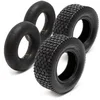 Image de Wiltec Lot 2x Pneu 18x8.50-8 et 2x Chambre à air   Valve coudée   460 x 460 x 215 mm   4 PR   capacité de charge 370 kg   pour Tondeuse à gazon Tracteur à pelouse Brouette Chariot Diable