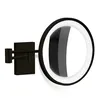 Image de Decor Walther BS 40 Miroir cosmétique mural à LED, noir mat, grossissement x3