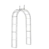 Image de CLP Arcade De Jardin en Fer Forgé Lenz I Arche A Rosiers Robuste Et Stable I Support pour Plantes Grimpantes I Hauteur 264 cm, Couleur:Bronze