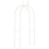 Image de CLP Arcade De Jardin en Fer Forgé Lenz I Arche A Rosiers Robuste Et Stable I Support pour Plantes Grimpantes I Hauteur 264 cm, Couleur:Blanc