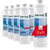 Image de Höfer Chemie 15 x 1 L BAYZID® Algicide Anti Algue pour Piscine - Anti-Algues Non Moussant - Double Action Curative et Préventive - Efficace Contre Bactéries et Champignons