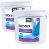 Image de Höfer Chemie BAYZID® 2 x 5 kg Floculant en Galets (100g) pour Piscine   Élimine Les Impuretés Facilement, Galets à Dissolution Progressive pour Filtration à Sable, Eau Claire et Cristalline
